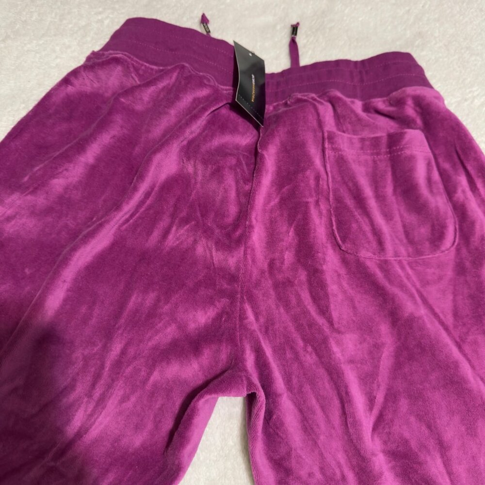 BCBG Max Azria Maternity Velour Tracksuit Set With Hoodie & Pants  Small purple - Picture 12 of 16